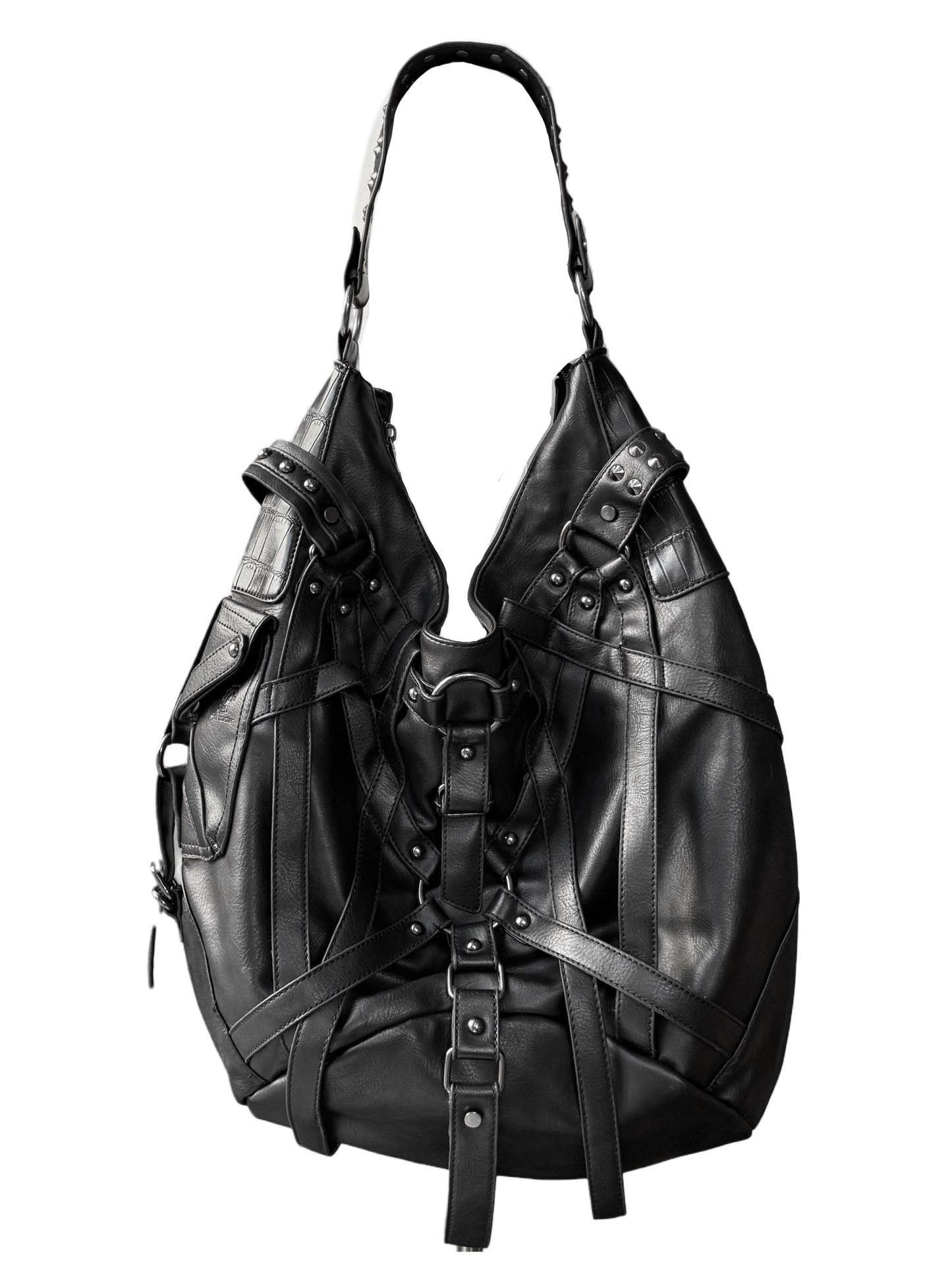 Studded Harness Leather Bag