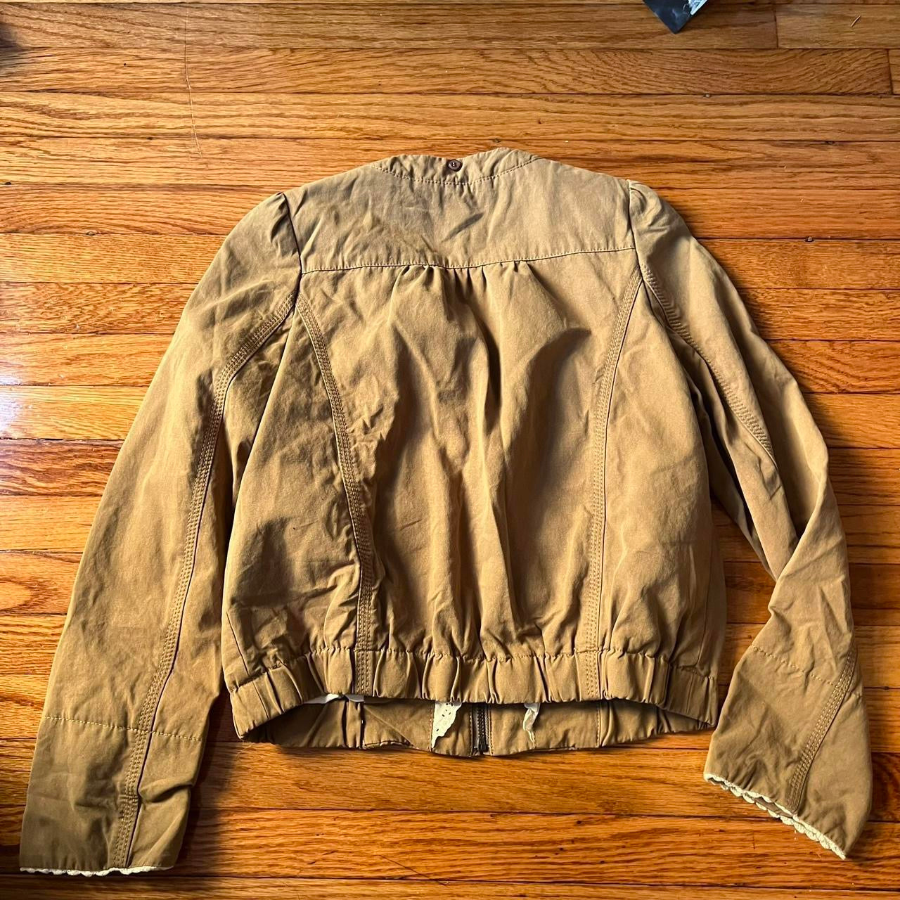 Rabbit fur military jacket