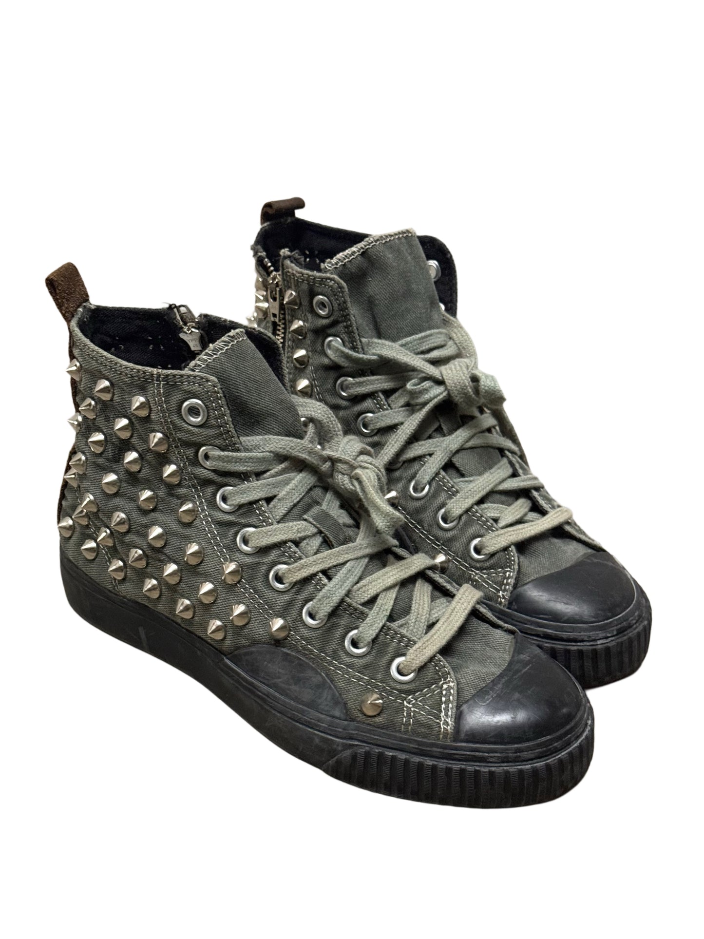 Studded Canvas Sneakers