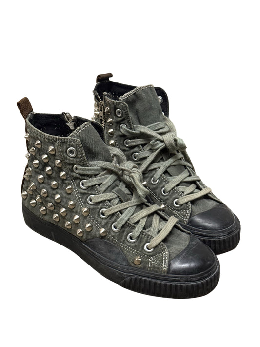 Studded Canvas Sneakers