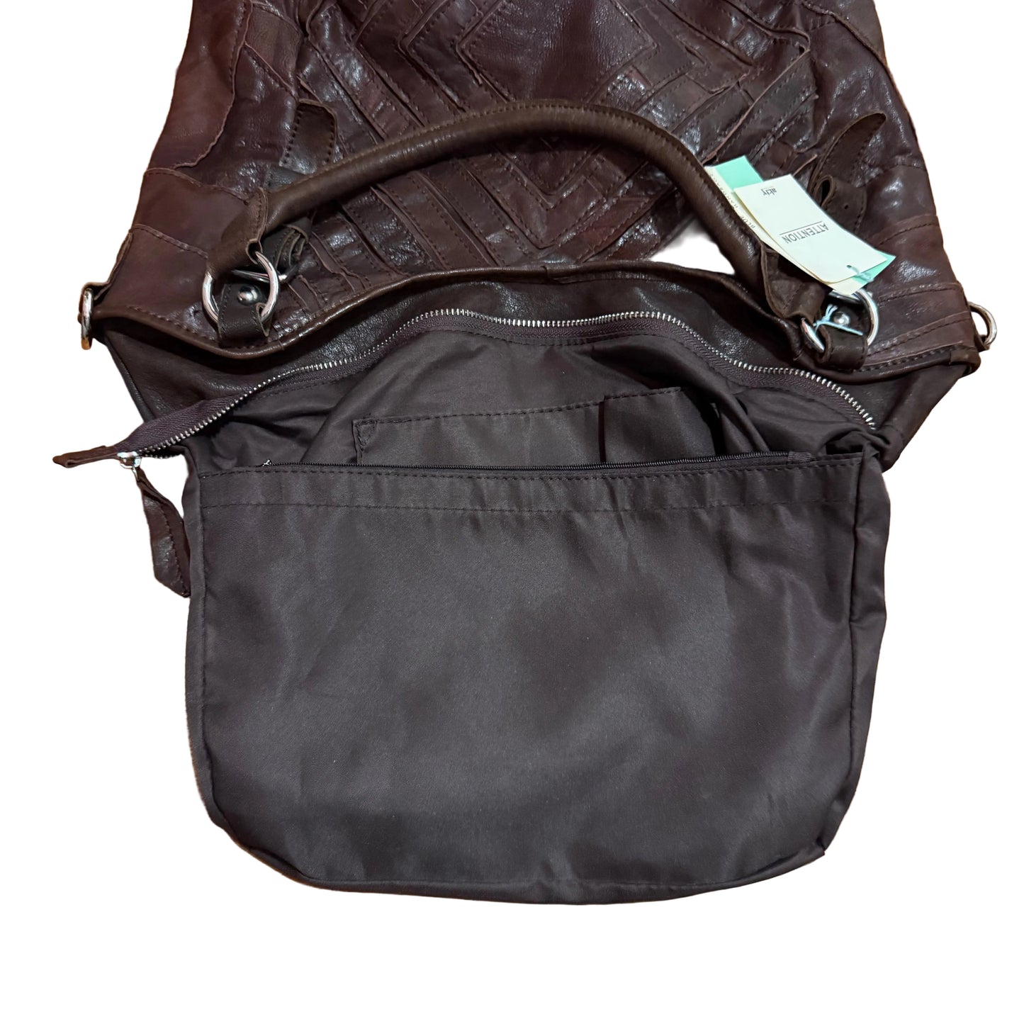 Patchwork Leather Slouch Bag